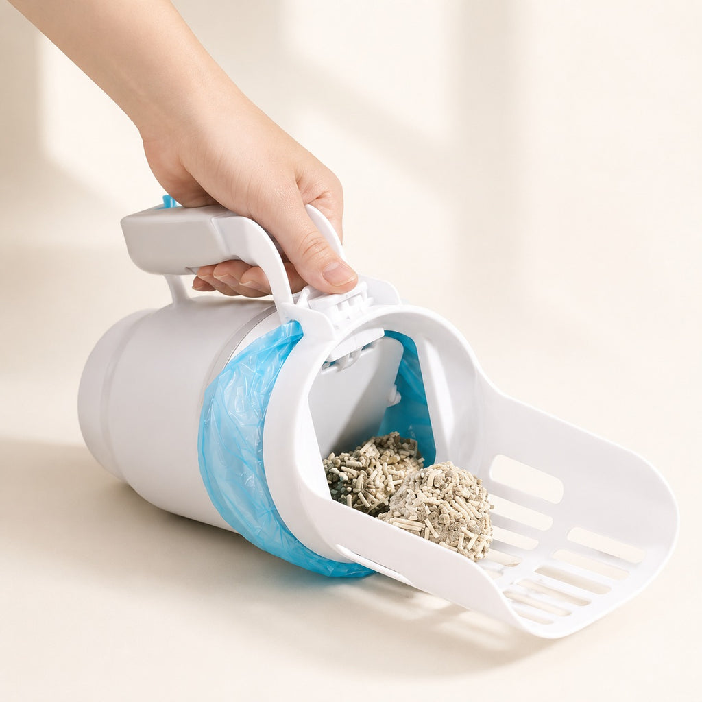 The PawSpruce Scoop — Litter Scoop with Built-In Waste Bin