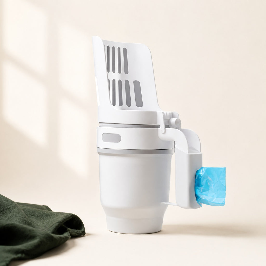 The PawSpruce Scoop — Litter Scoop with Built-In Waste Bin